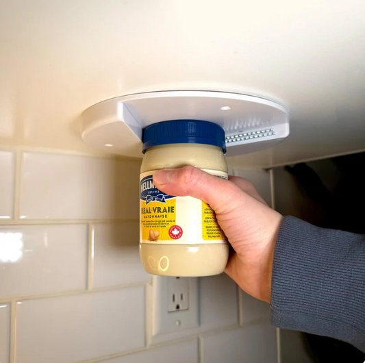 JarBuddy™ Under Cabinet Jar & Bottle Opener – Easy Grip Design